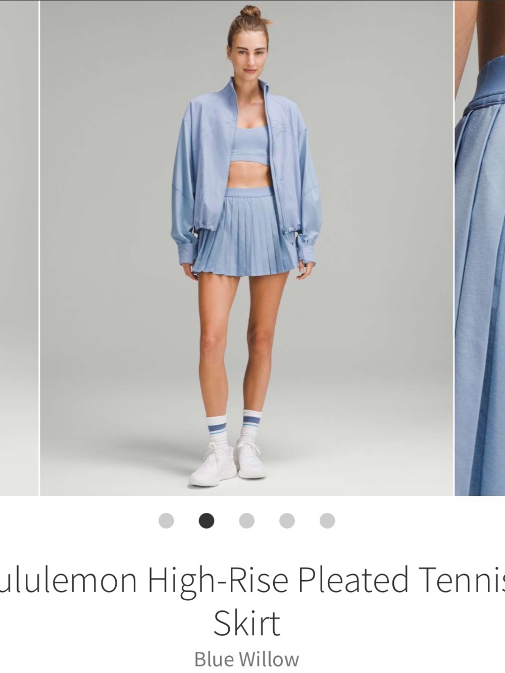 lululemon athletica Blue Willow tennis skirt